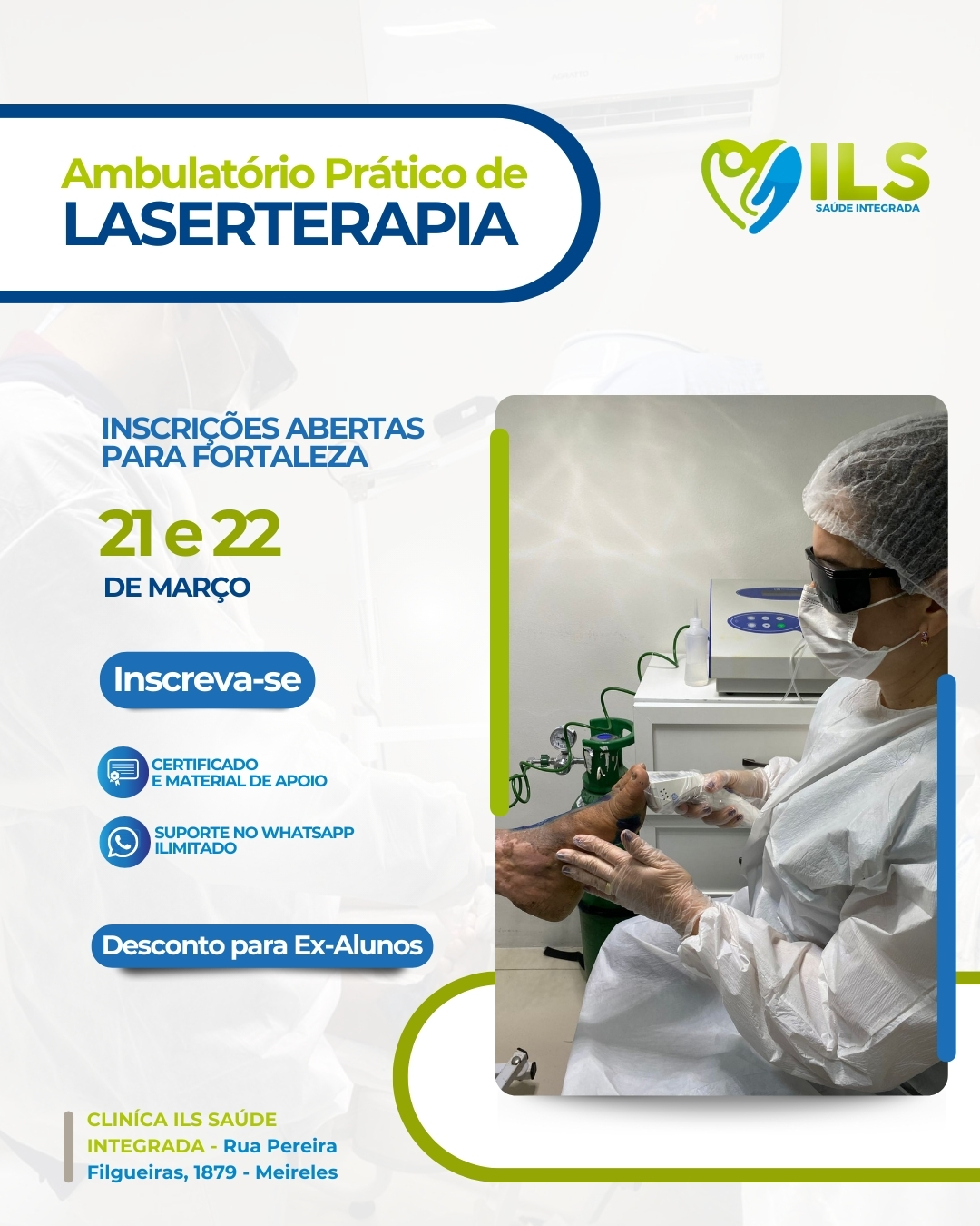 PRÁTICAS AVANÇADAS EM LASERTERAPIA DE BAIXA INTENSIDADE COM ÊNFASE EM FERIDAS, MANEJO DA DOR E IMUNIDADE (AMBULATÓRIO PRÁTICO)